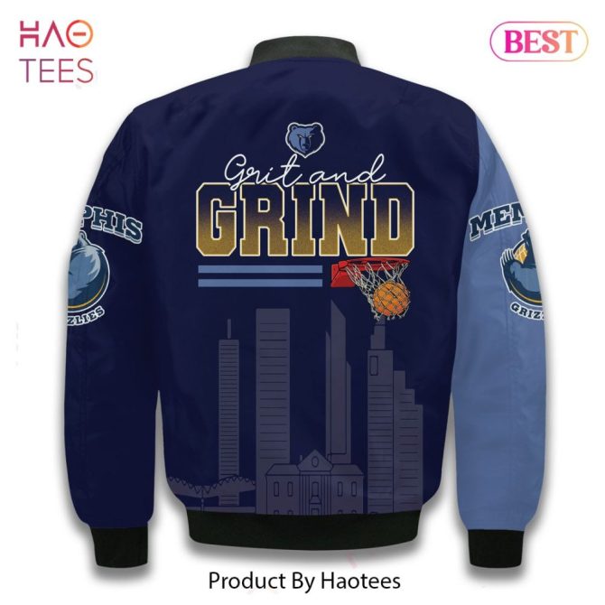 Limited Big Memphis Grizz Mascot Pattern Personalized Name 3D Bomber Jacket Gift For Fan - Image 3