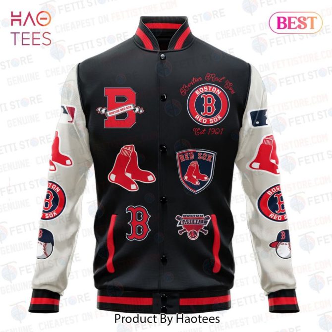 Boston Red Sox Varsity Jacket - Premium Mlb Fan Apparel By Haotees - Image 2