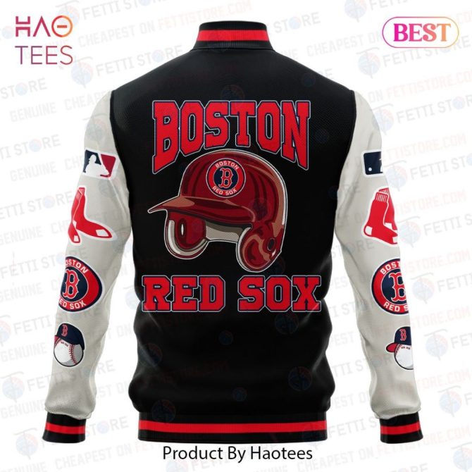 Boston Red Sox Varsity Jacket - Premium Mlb Fan Apparel By Haotees - Image 3