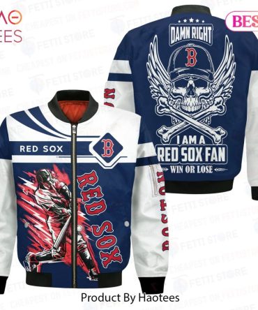 Limited Boston Red Sox Pattern Mlb 3D Bomber Jacket