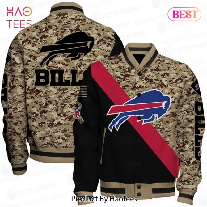 Buffalo Bills Camouflage Varsity Jacket - Limited Edition Nfl Fan Gear
