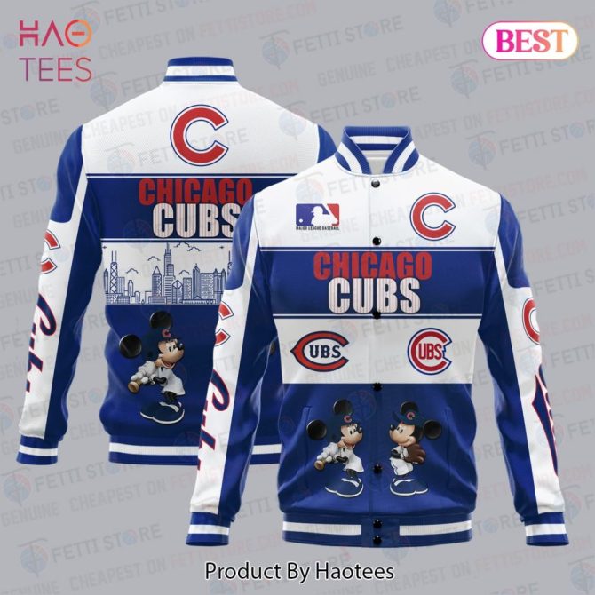 Chicago Cubs Mickey Mouse Varsity Jacket – Mlb Fan Apparel By Haotees