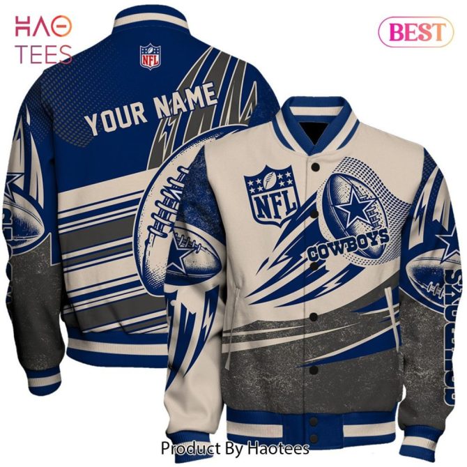Customizable Nfl Cowboys Jacket - Personalized Name Design, Perfect Gift For Fans!