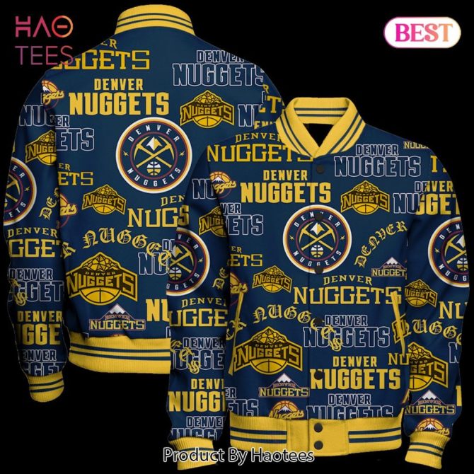 Denver Nuggets Logo Varsity Jacket – Stylish Team Spirit Apparel