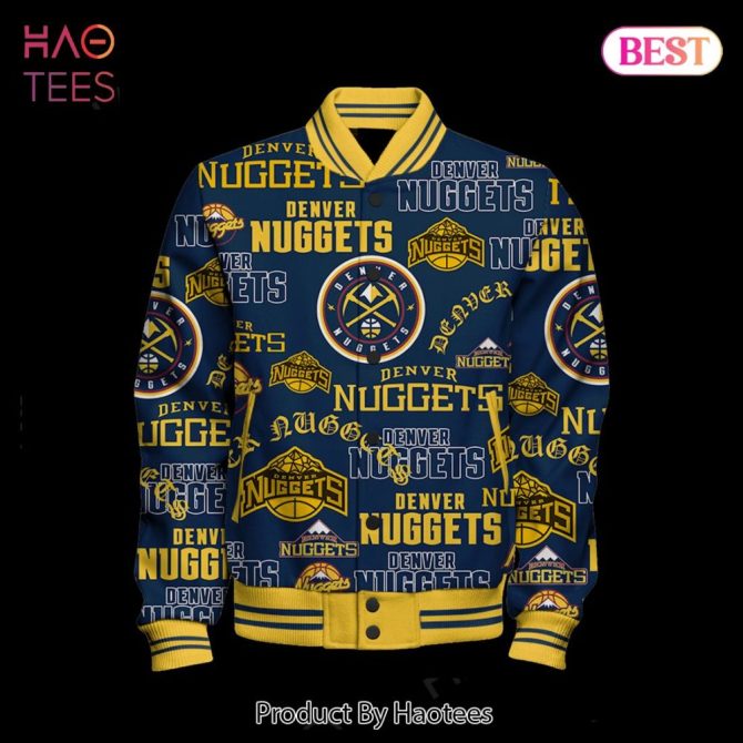 Denver Nuggets Logo Varsity Jacket – Stylish Team Spirit Apparel - Image 2