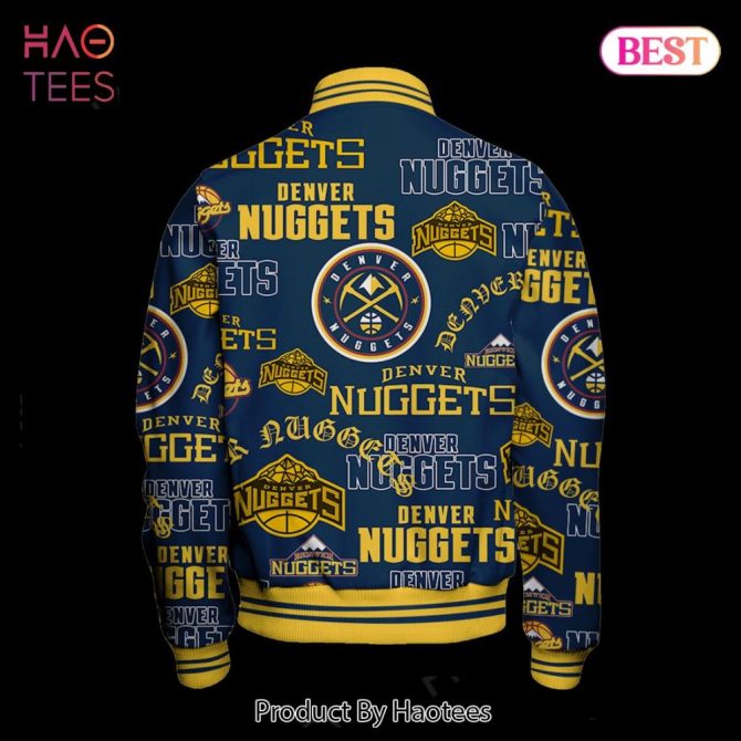 Denver Nuggets Logo Varsity Jacket – Stylish Team Spirit Apparel - Image 3