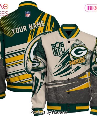 Custom Green Bay Packers Nfl Bomber Jacket - Personalize With Your Name!