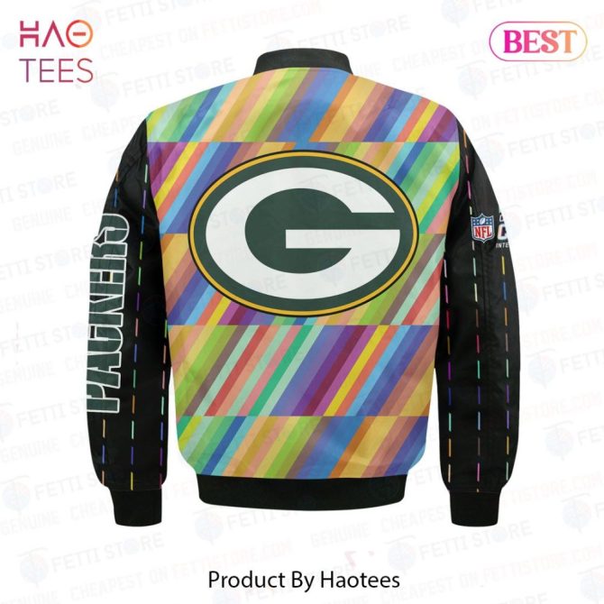 Limited Green Bay Packersnational Football League Aop Bomber Jacket - Image 3