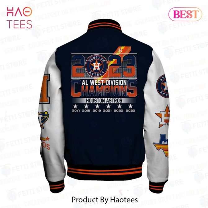 Houston Astros 2023 Al West Champions Varsity Jacket – Celebrate In Style! - Image 3