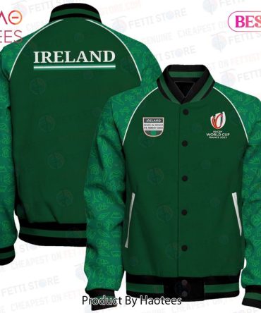 Ireland Rugby World Cup 2023 Jacket - Green Varsity Style, Limited Edition