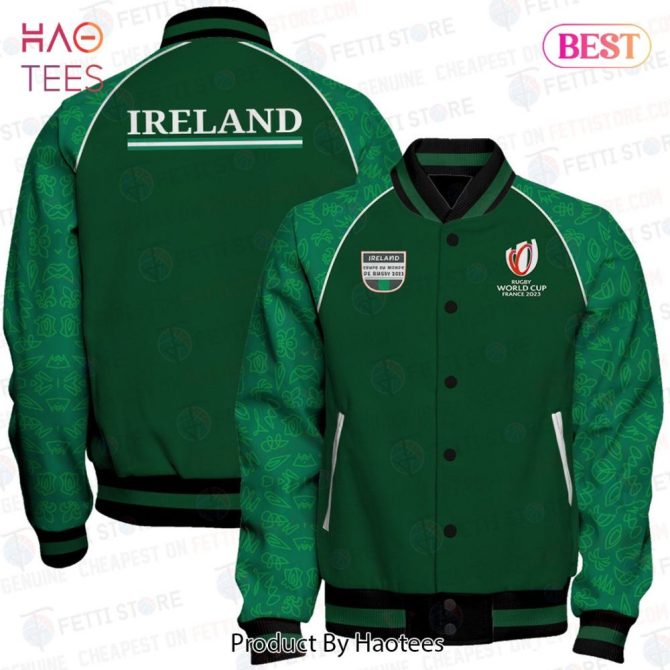 Ireland Rugby World Cup 2023 Jacket - Green Varsity Style, Limited Edition