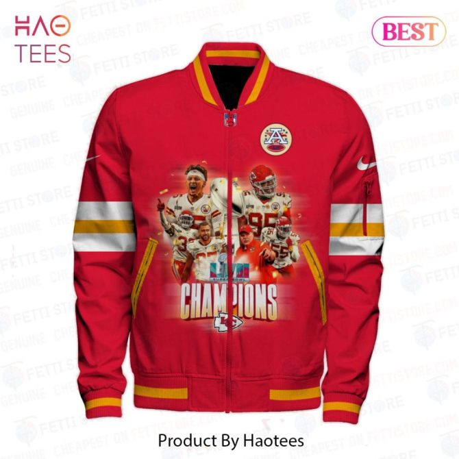 Limited Kansas City Chiefs Champions National Football League 3D Bomber Jacket - Image 2