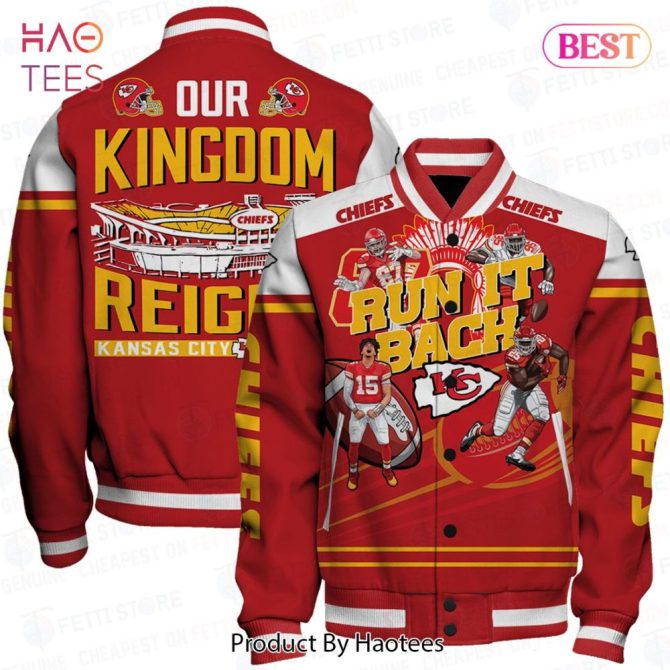 Chiefs Kingdom Jacket - Bold Red Bomber With Iconic Graphics For Fans , Limited Edition