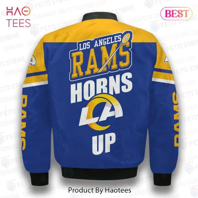 Limited Los Angeles Rams National Football League 3D Bomber Jacket - Image 3