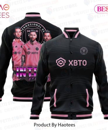 Inter Miami Cf Black & Pink Soccer Jacket - Stylish Team Apparel By Haotees