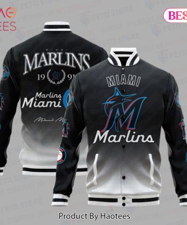 Miami Marlins Retro Varsity Jacket - Stylish Mlb Fan Gear By Haotees
