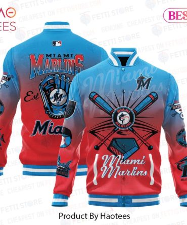 Miami Marlins Baseball Bomber Jacket – Stylish Team Spirit Wear By Haotees