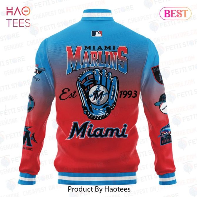 Miami Marlins Baseball Jacket By Haotees - Bold & Stylish Fan Gear For All Seasons - Image 3