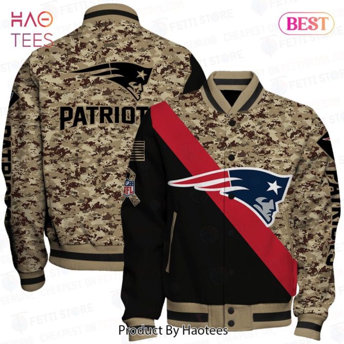 Limited Edition Camouflage Patriots Varsity Jacket - Stylish Nfl Fan Gear