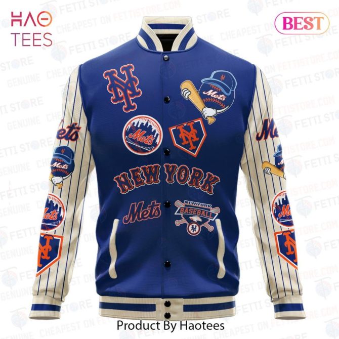 Ny Mets Varsity Jacket - Stylish & Authentic Fan Gear For Baseball Lovers - Image 2