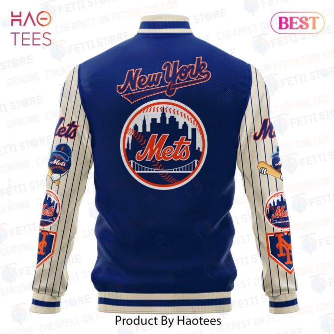 Ny Mets Varsity Jacket - Stylish & Authentic Fan Gear For Baseball Lovers - Image 3