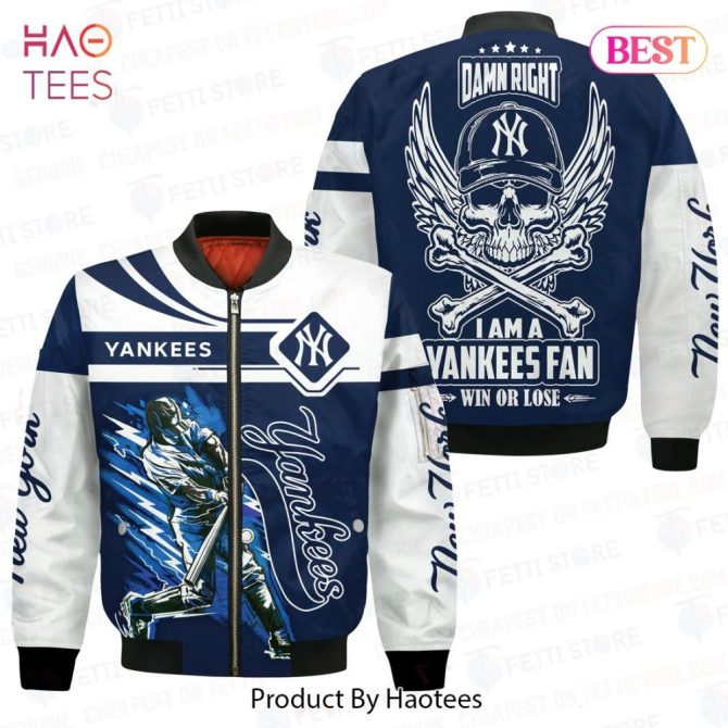Limited New York Yankees Pattern Mlb 3D Bomber Jacket