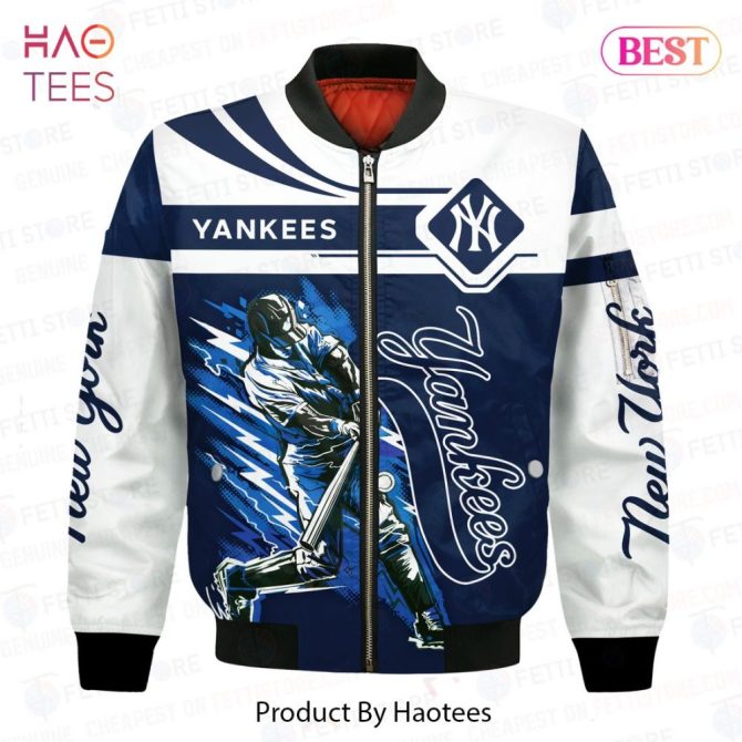 Limited New York Yankees Pattern Mlb 3D Bomber Jacket - Image 2