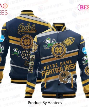 Notre Dame Fighting Irish Bomber Jacket - Stylish College Sportswear By Haotees
