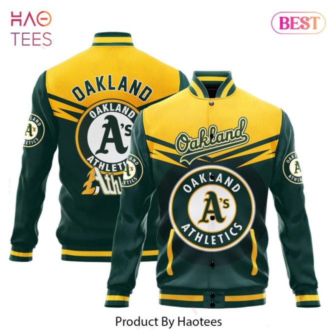 Oakland Athletics Varsity Jacket - Stylish Fan Gear For Ultimate Comfort By Haotees