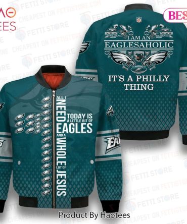 Limited Philadelphia Eagles Nfl Design Bomber Jacket