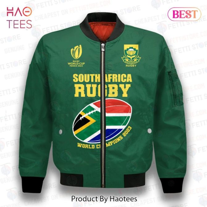 Limited South Africa Rugby We Are The Champions Bomber Jacket - Image 2