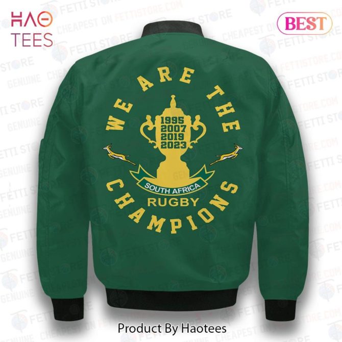 Limited South Africa Rugby We Are The Champions Bomber Jacket - Image 3