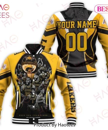 Custom Lakers 2020 Champions Jacket - Personalized Name & Number, Perfect Gift For Fans