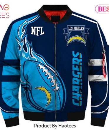 New Fashion   Los Angeles Chargers Bomber Jacket Fashion Men'S Winter Coat