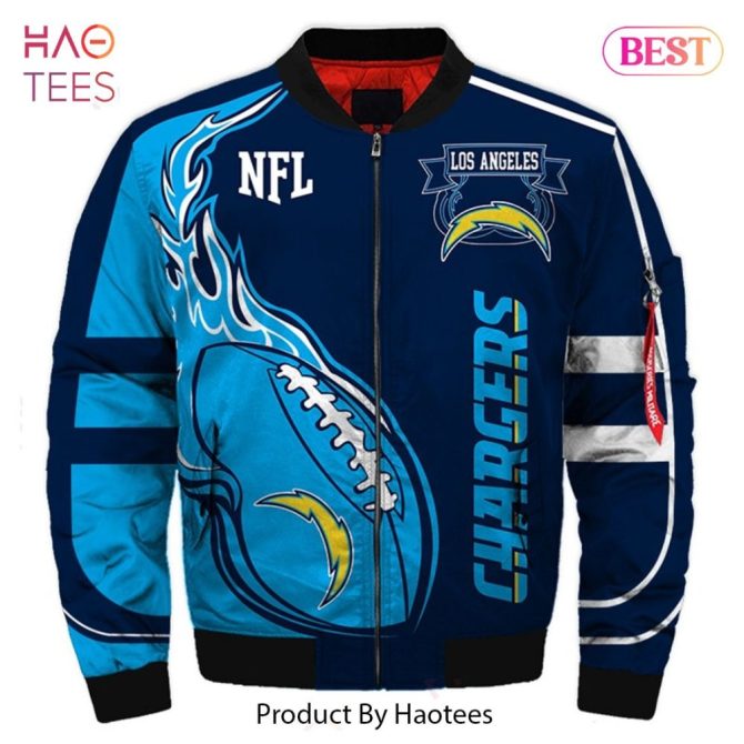 New Fashion   Los Angeles Chargers Bomber Jacket Fashion Men'S Winter Coat