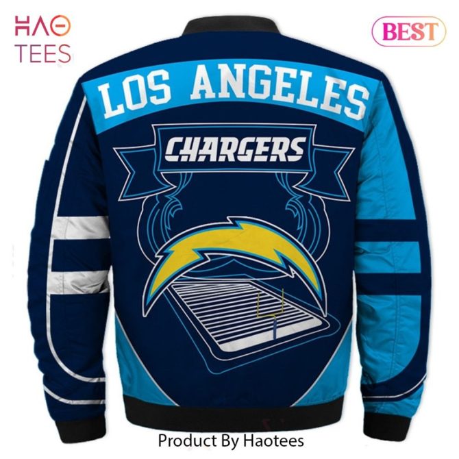 New Fashion   Los Angeles Chargers Bomber Jacket Fashion Men'S Winter Coat - Image 2