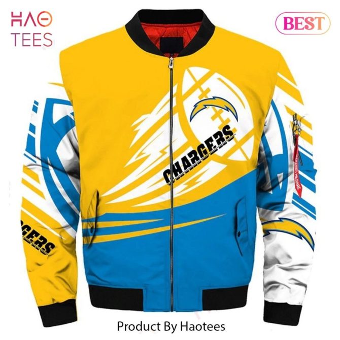 New Fashion   Los Angeles Chargers Bomber Jacket Graphic Ultra-Balls - Image 2