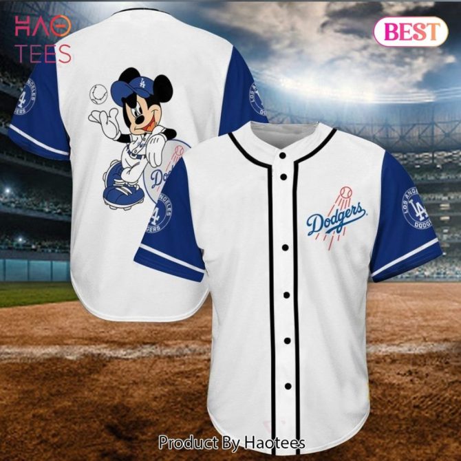 Get Playful: Mickey Dodgers Baseball Jersey – Perfect For Fans & Collectors!