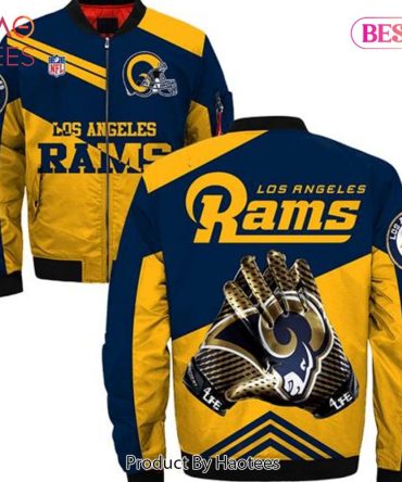 New Fashion   Los Angeles Rams Bomber Jacket Style Winter Coat Gift For Men