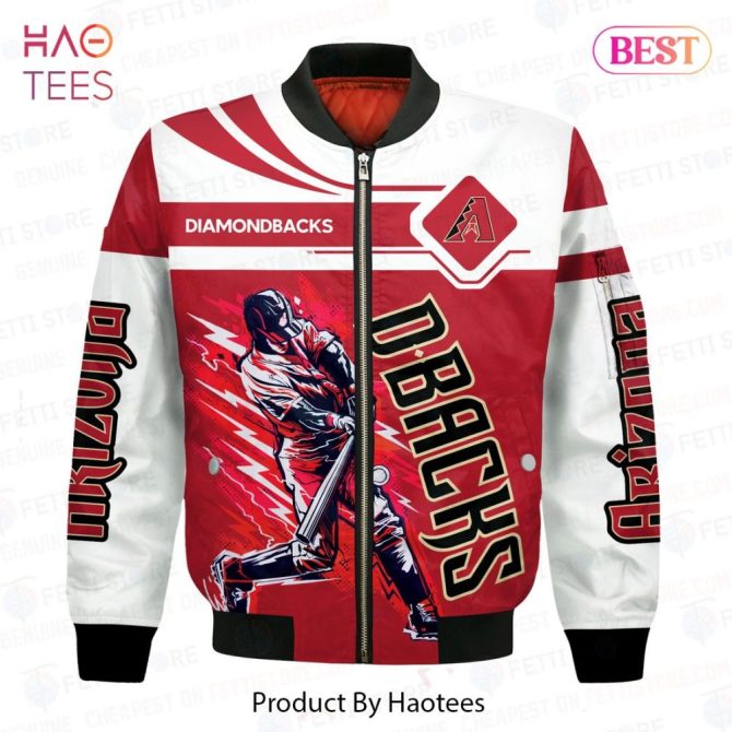 Luxury Arizona Diamondbacks Pattern Mlb 3D Bomber Jacket - Image 2