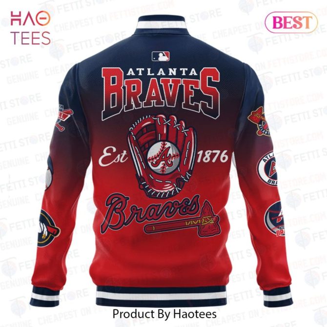 Atlanta Braves Varsity Jacket - Vintage Baseball Style, Premium Quality By Haotees - Image 3