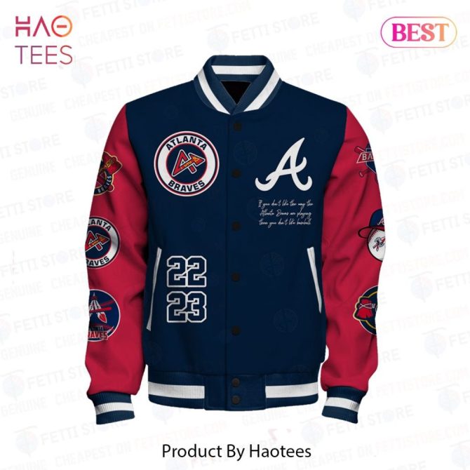 Atlanta Braves Varsity Jacket - 2023 Limited Edition Fan Gear - Stylish & Warm - Image 2