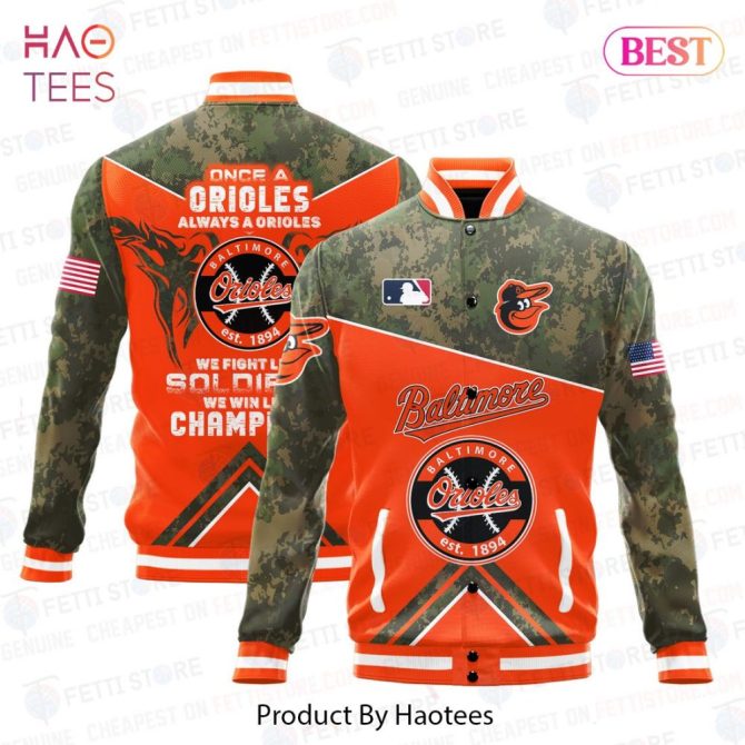 Bold Baltimore Orioles Camo Varsity Jacket – Ultimate Fan Gear!