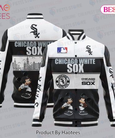 Chicago White Sox Baseball Jacket - Stylish Black & White Bomber For Fans