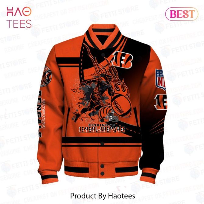 Limited Edition Cincinnati Bengals Varsity Jacket - Ultimate Fan Apparel - Image 2