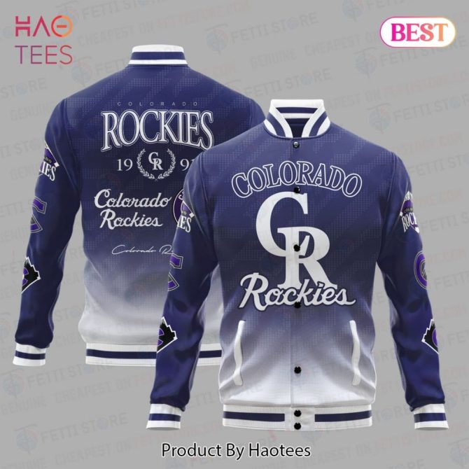 Official Colorado Rockies Bomber Jacket - Stylish Team Apparel For Fans