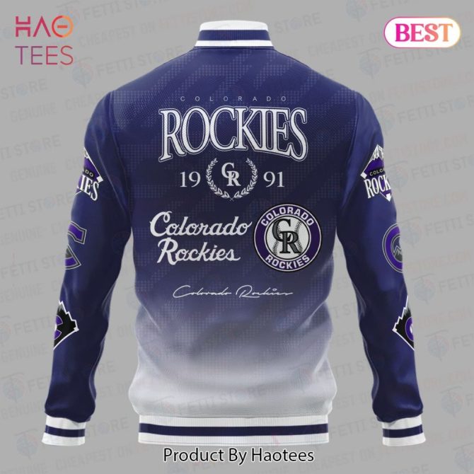 Official Colorado Rockies Bomber Jacket - Stylish Team Apparel For Fans - Image 3