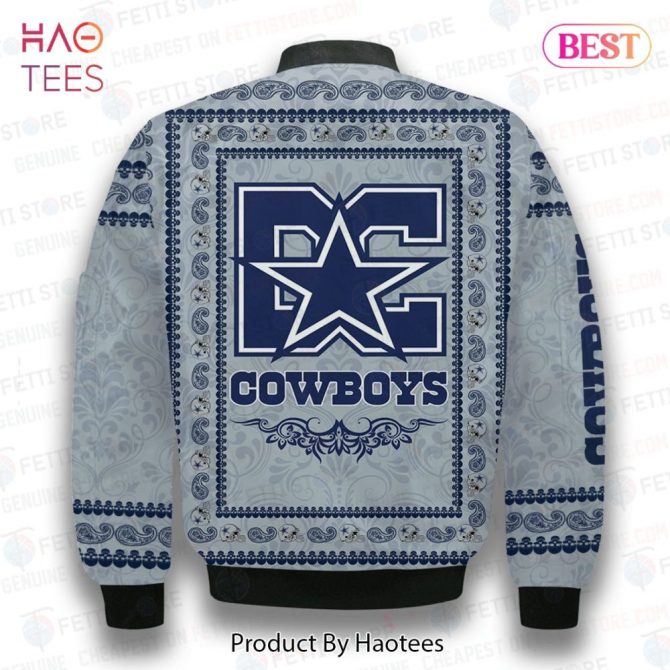 Luxury Dallas Cowboys Classic Pattern Nfl 3D Bomber Jacket - Image 3