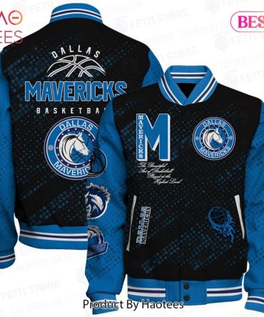 Dallas Mavericks Basketball Varsity Jacket - Stylish Blue & Black Fan Gear