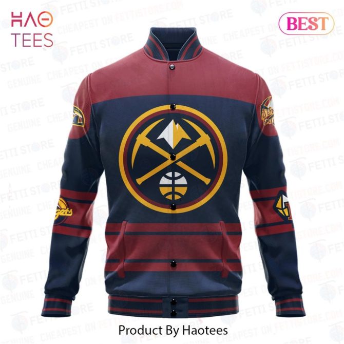 Denver Nuggets Varsity Jacket – Premium Fan Gear By Haotees - Image 2